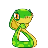 😡 wąż, kobra, kreskówka, zwierzę, gad, ogień, zły telegram sticker