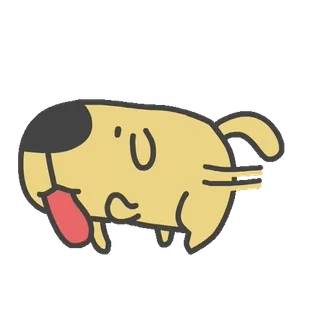 👅 狗, 动物, 宠物, 卡通, 可爱, 搞笑 telegram sticker