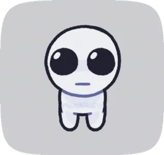 🥳 słodki, postać, biały, minimalistyczny, prosty telegram sticker