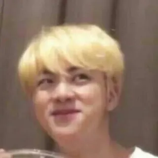 😁 Jin Jin, BTS, K-Pop, Meme, lustiges Gesicht, Sänger telegram sticker