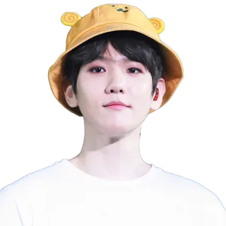 🙂 Personne, Chapeau, Portrait, K-pop, Idole, Visage, Chanteur telegram sticker