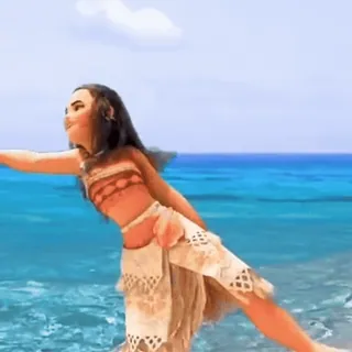 🐚 Moana moana, disney, dessin animé, film, océan, animation telegram sticker