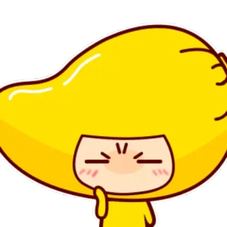 😣 милый, эмодзи, желтый, мультфильм, персонаж telegram sticker