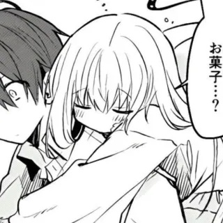 ❤️ お菓子...? マンガ, アニメ, ハグ, かわいい, カップル telegram sticker