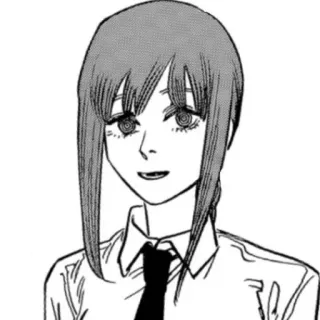 😀 Makima Chainsaw Man anime, manga, Makima, Chainsaw Man, character, illustration telegram sticker