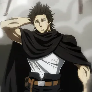 ☘️ Yami Sukehiro Black Clover Anime, Black Clover, Yami Sukehiro, Mage, Capitaine, Manga telegram sticker
