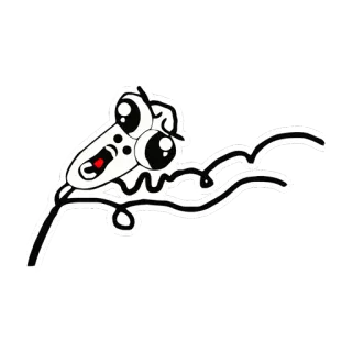 😲 dessin animé, yeux, langue, visage telegram sticker
