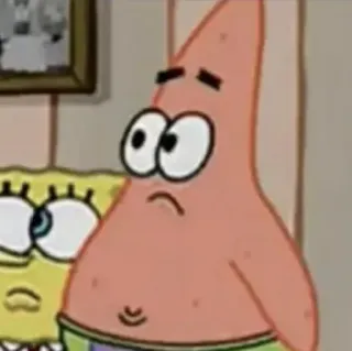 ✨ Patrick Star SpongeBob SquarePants 卡通, 派大星, 海绵宝宝, 尼克儿童频道, 搞笑, 表情 telegram sticker
