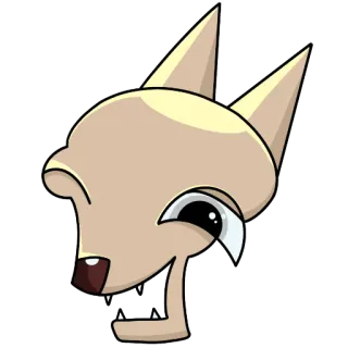 😉 dibujo animado, animal, perro, sticker, ilustración telegram sticker