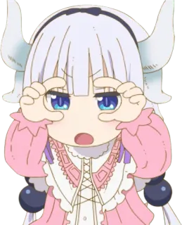 🤩 Kanna Kamui Miss Kobayashi's Dragon Maid Anime, Kanna, Kanna Kamui, Drache, Miss Kobayashi's Dragon Maid, Süß, Chibi telegram sticker