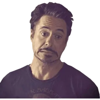 😅 Tony Stark iron man, marvel, robert downey jr, vingadores, tony stark telegram sticker