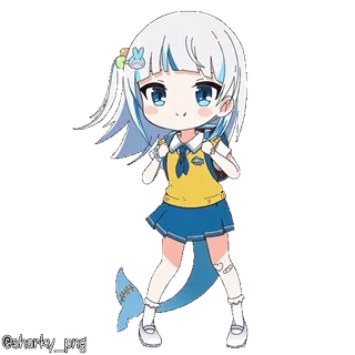 🥳 Gawr Gura Hololive whatsapp sticker