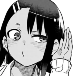 ◾️ Nagatoro Don't Toy with Me, Miss Nagatoro Anime, Manga, Nagatoro, Mobbing-Meisterin Nagatoro, Miss Nagatoro, Zwinkern, Kawaii, Süß telegram sticker