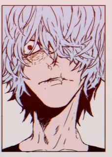😠 Shigaraki Tomura My Hero Academia Anime, Manga, Bösewicht, Charakter, Fanart whatsapp sticker