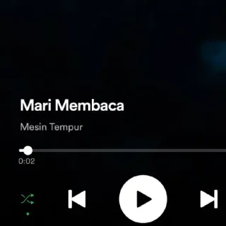 🙂 Mari Membaca Mesin Tempur música, canción, Spotify, audio, indonesio whatsapp sticker