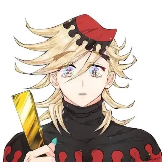 ☺ Doma Demon Slayer 动漫, 鬼灭之刃, 童磨, 角色, 粉丝 whatsapp sticker