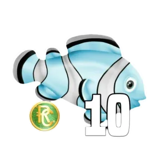 🐟 10 pez, número, aqua, pegatina, animal, mar, océano telegram sticker
