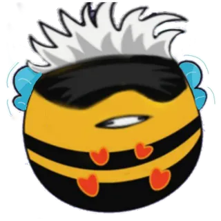 😵‍💫 abelha, desenho animado, amarelo, inseto, fofo, adesivo telegram sticker
