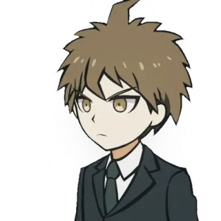 😠 Makoto Naegi Danganronpa Anime, Personagem, Danganronpa, Makoto Naegi whatsapp sticker