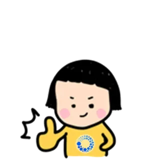 👍 漫画, ステッカー, キャラクター, いいね, 承認, ポジティブ telegram sticker