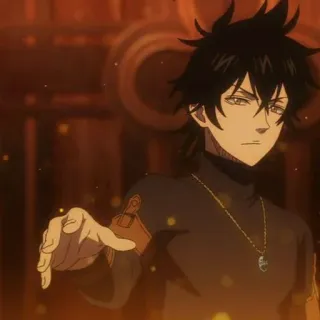 🥑 Yuno Black Clover Anime, Mangá, Mago, Magia, Shonen, Personagem de anime telegram sticker