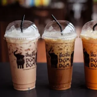 😏 DUM DUM AUTHENTIC THAI TEA 泰式奶茶, 饮料, 大象, 饮品, 冰茶 telegram sticker
