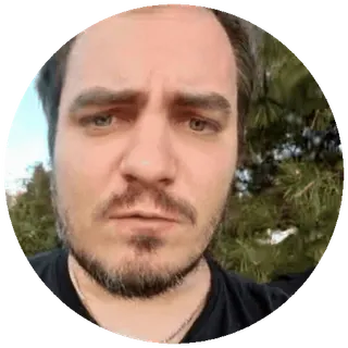 🖕 Mann, Person, Porträt, Gesicht, Kopf, Selfie telegram sticker
