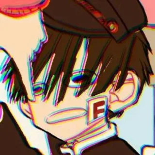 🔲 F Аниме, Персонаж, Искусство, Наклейка telegram sticker