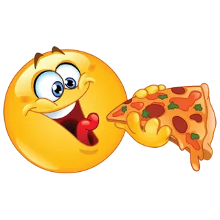 🍕 emoji, pizza, food, eating, smile telegram sticker