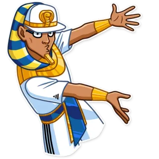👈 Ai Cập, pharaoh, Ai Cập cổ đại, nhân vật, nhãn dán telegram sticker