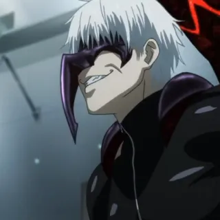 😀 Kaneki Ken Tokyo Ghoul Аниме, Гуль, Маска, Фэнтези, Темный telegram sticker