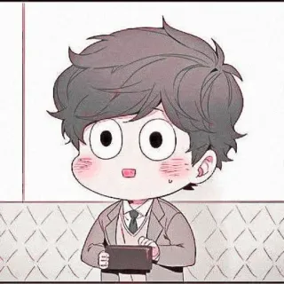 🐇 Cartone animato, Carino, Anime, Kawaii, Ragazzo, Chibi whatsapp sticker