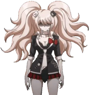 😒 Junko Enoshima Danganronpa Anime, Manga, Danganronpa, Junko Enoshima, Videospiel, Charakter whatsapp sticker