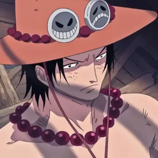 ♠ Ace One Piece 艾斯, 海贼王, 动漫, 角色, 漫画, 海盗 telegram sticker