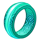 💍 anello, gioielli, accessorio, geometrico, blu telegram sticker