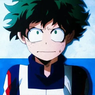 ⚓ Izuku Midoriya My Hero Academia Anime, Manga, My Hero Academia, Izuku Midoriya, Deku, Fanart telegram sticker