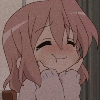 💛 Anime, Cartone animato, Ragazza, Carino, Felice, Chibi, Kawaii telegram sticker