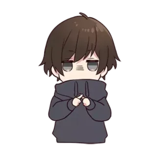 😨 anime, cartoon, character, chibi telegram sticker