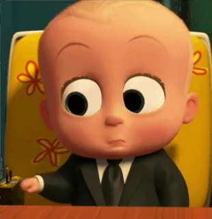 👀 The Boss Baby Baby, Anzug, Boss Baby, Cartoon, Animation whatsapp sticker