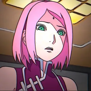 😬 Sakura Haruno Naruto anime, sakura, naruto, postać, naklejka, manga telegram sticker