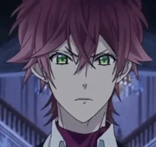 💬 Ayato Sakamaki Diabolik Lovers anime, vampire, diabolik lovers, ayato sakamaki, red hair, green eyes telegram sticker