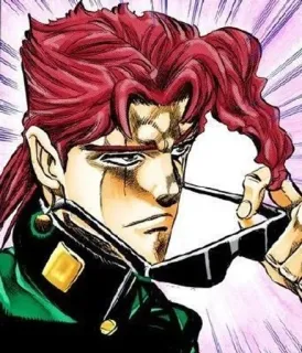 🌟 Noriaki Kakyoin JoJo's Bizarre Adventure Noriaki Kakyoin, JoJo's Bizarre Adventure, Anime, Manga, Personnage, Illustration telegram sticker