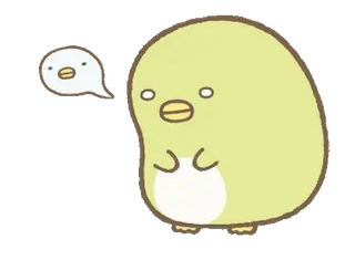 🍐 милый, птица, каваий, курица, животное, цыпленок whatsapp sticker