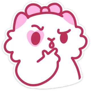 🤔 cartoon, animal, cat, offensive telegram sticker