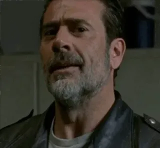 🤨 Negan The Walking Dead Ниган, Ходячие мертвецы, AMC, персонаж, злодей whatsapp sticker