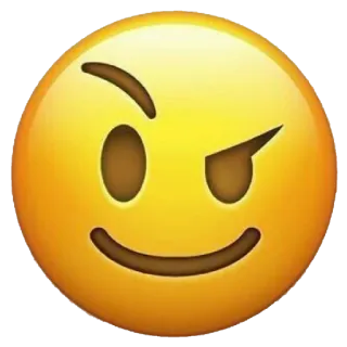 🤨 Эмодзи, Подмигивающий смайлик, Смайлик, Жёлтый, Выражение, Веселье whatsapp sticker