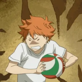 🍊 Hinata Shoyo Haikyuu!! Anime, Esportes, Vôlei, Personagem, Hinata, Haikyuu telegram sticker