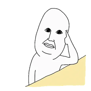 💬 Meme, Figura, Bazgroł, Sztuka, Ilustracja, Biały, Minimalistyczny telegram sticker