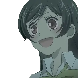 😀 anime, gadis, senyum, kartun telegram sticker