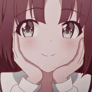 🥰 anime girl, dễ thương, hoạt hình, anime, gái, nhân vật telegram sticker